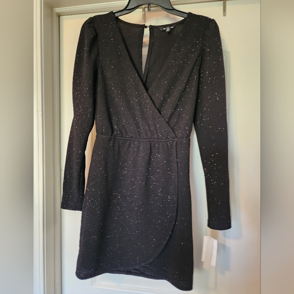 Black sparkle party dress